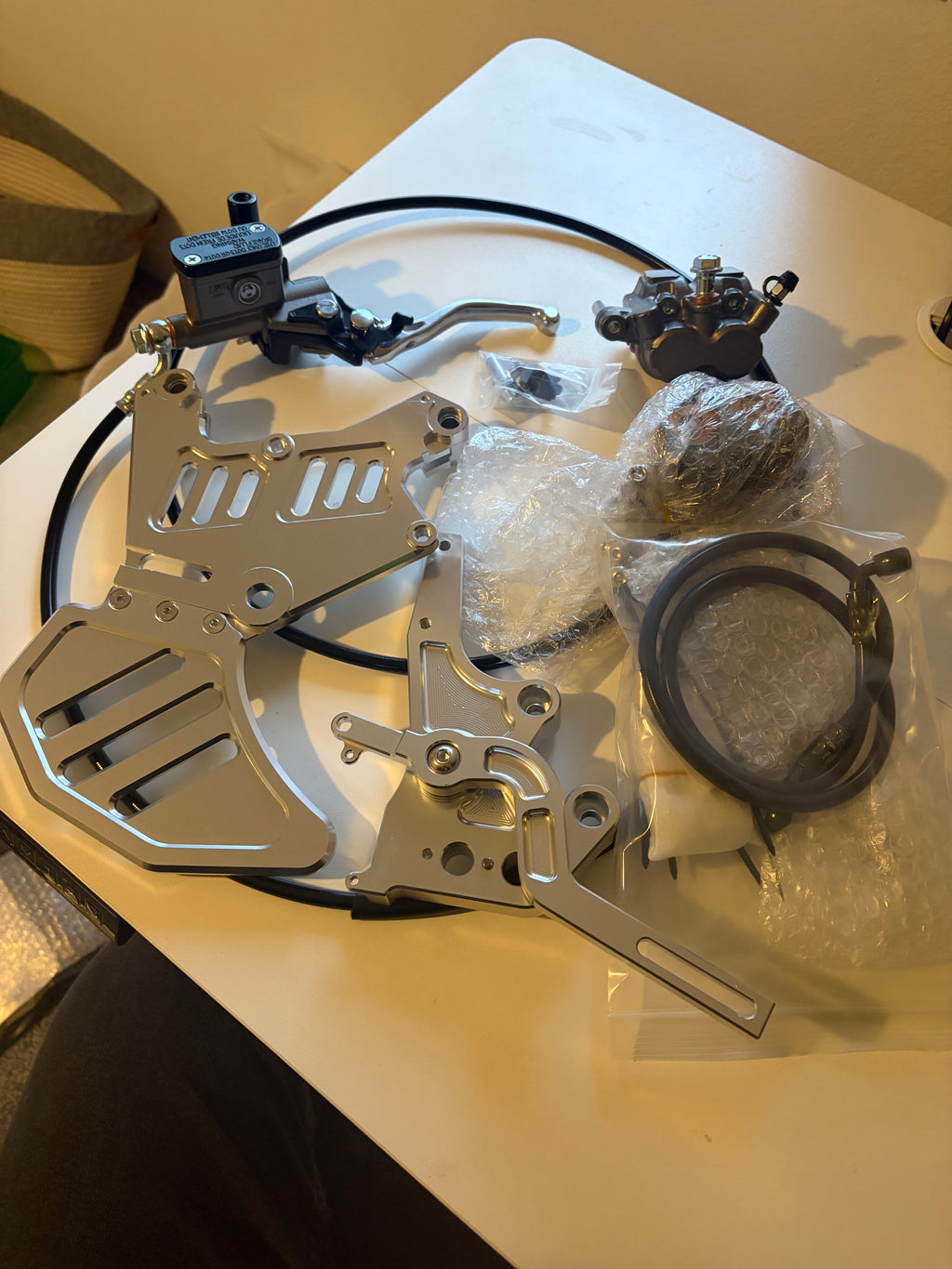 LBX dual ultra bee brake setup PRE BLED