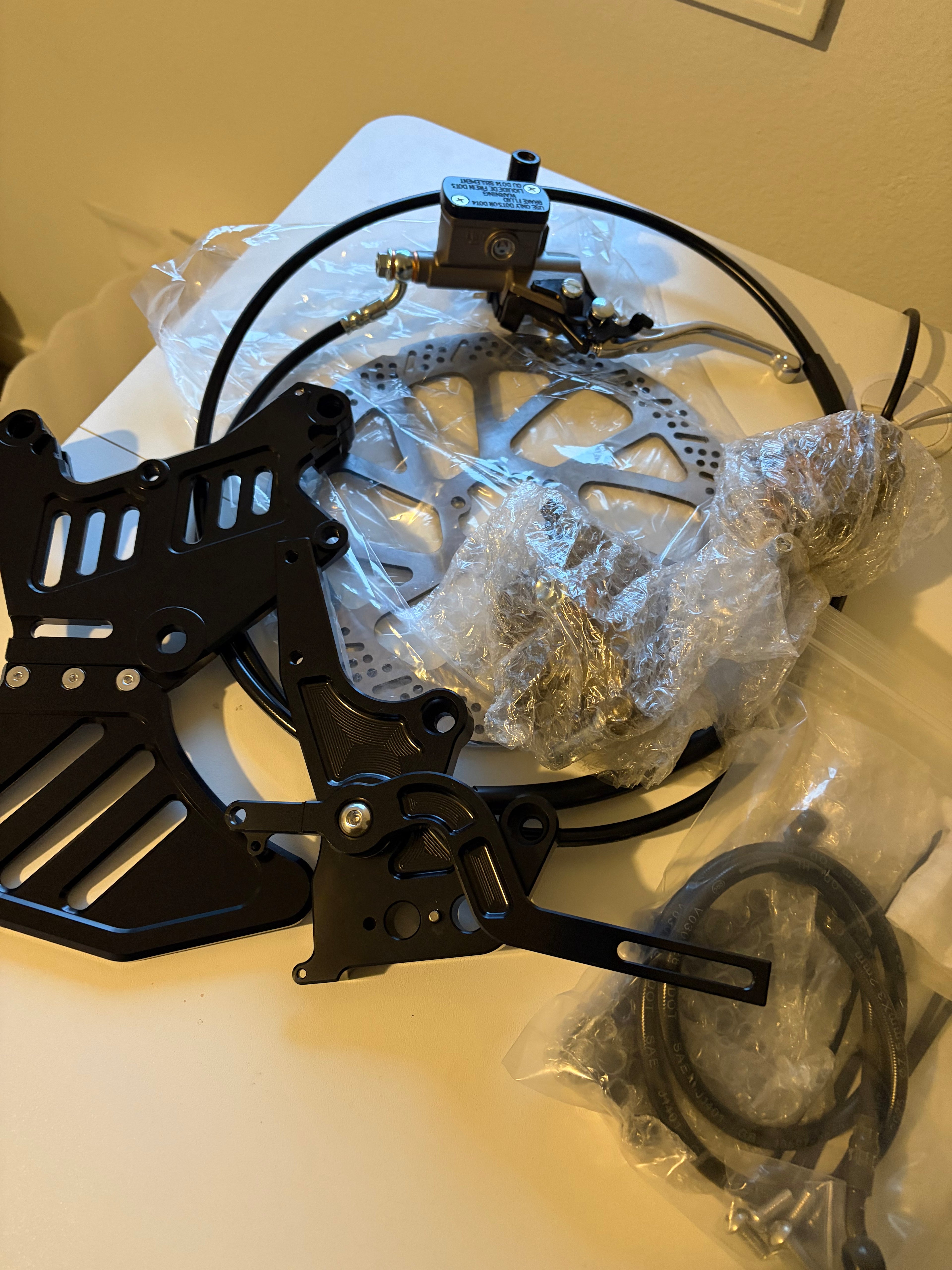 LBX dual ultra bee brake setup PRE BLED